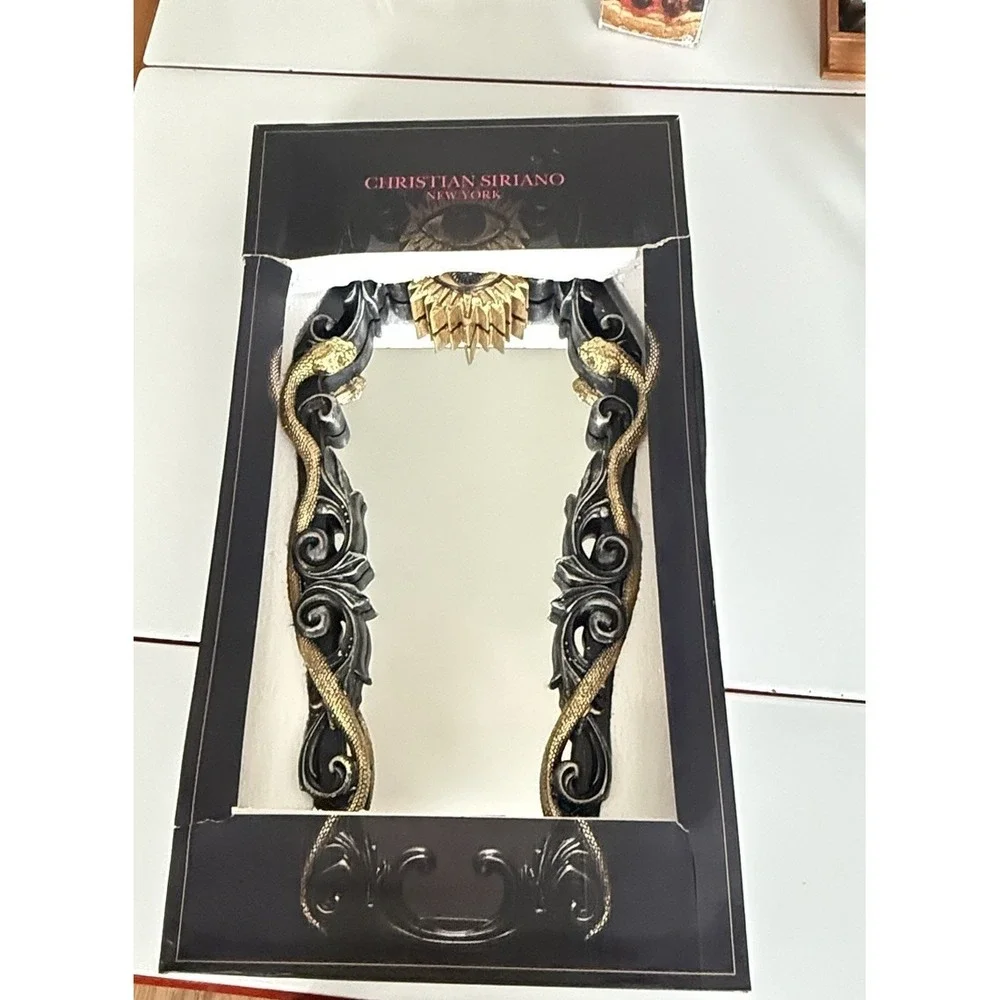 Christian Siriano 3D Third Eye Snake Mirror Gothic Baroque Halloween Witchy Goth